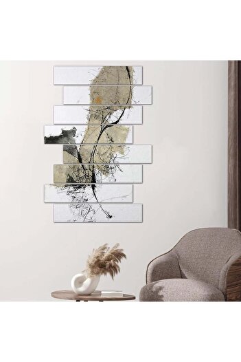 Generic Modern Abstract Art Wall Panel - 24582 - Divided into eight pieces