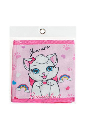 OEM Fuchsia Rainbow Cat Storage Box 15x15x15cm