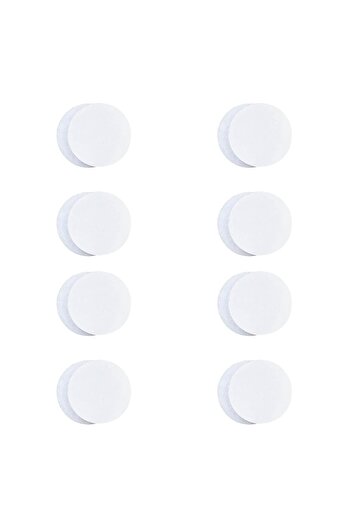 OEM White Round Fixing Stickers 4.5cm - 8pcs