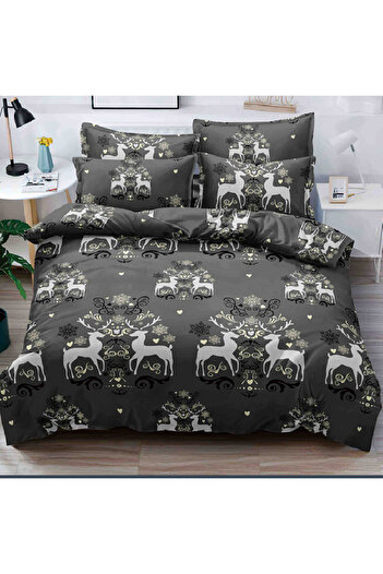 OEM Bed Linen with Elastic 180x200 Santa Claus Jolly V43 6 Pieces (Fine)