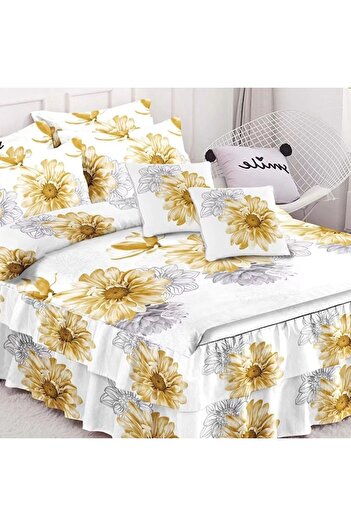 OEM Swoop 6-Piece Ruffled Bed Linen (Fine)