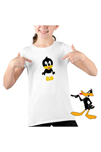 OEM Kids Girls' T-Shirt Daffy Duck Baby Duckling