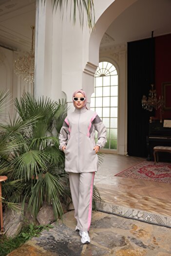Wovi Σετ αθλητικής φόρμας Hijab & Σετ με δύο τεμάχια (πάνω και κάτω)