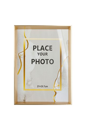OEM Wide Gold Frame Photo Frame 21x29.7cm