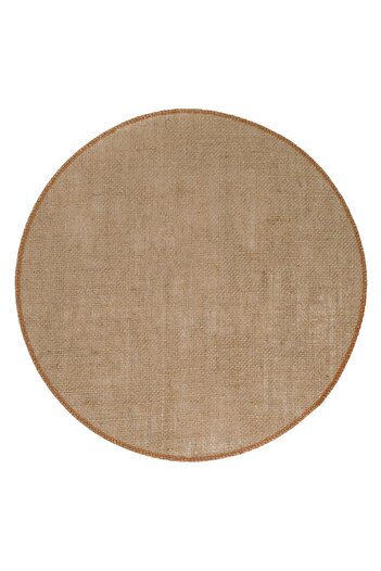 OEM Round Jute Plate Holder with Brown Edge Ø35cm