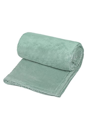 OEM Velvet Double Blanket Mint Green 220x200cm