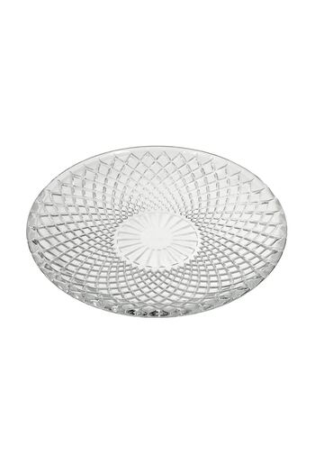 OEM Transparent Glass Diamond Dessert Plate Ø15cm