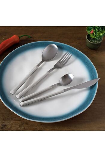 OEM Stainless Steel Spoon with Matte Gray Handle 20cm