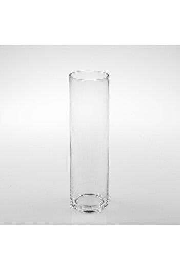 OEM Transparent Cylindrical Decorative Vase Ø8x28cm