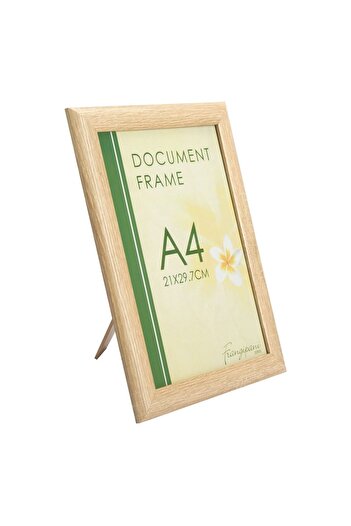 OEM Decorative Photo Frame A4 Beige Wood 21x29.7cm