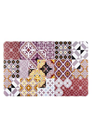 OEM Plate Holder with Colorful Tiles Pattern 43.5x28cm