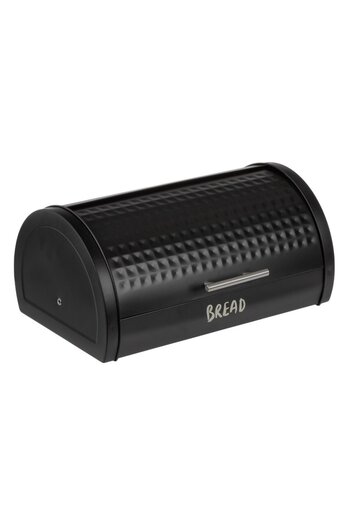 OEM Black Metal Bread Box 'Bread' 38x28x18.5cm