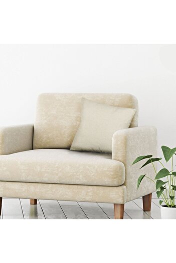 OEM Chenille Winter Decorative Pillow Ecru 52x52m