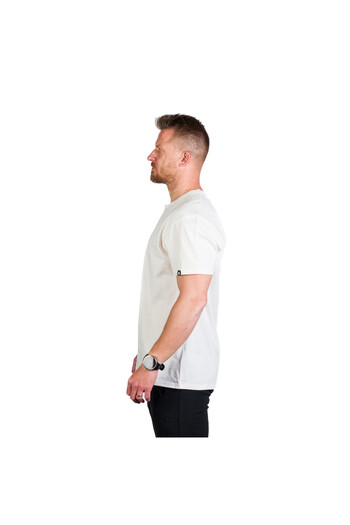 NORTHFINDER Men's oversized cotton t-shirt Tyrel white