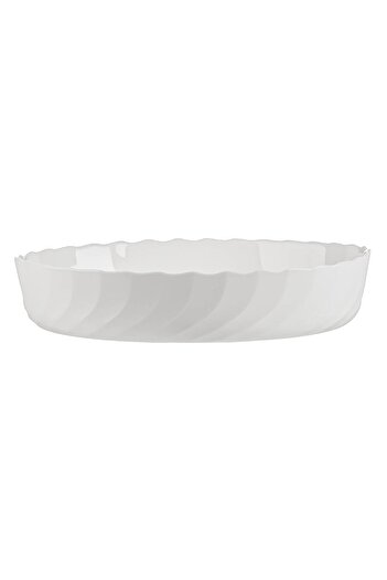 OEM Heat-resistant Oval Dish Opal White 36x29cm