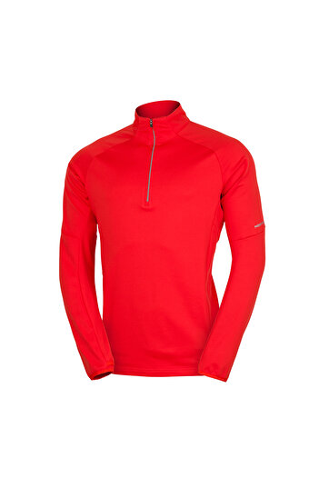 NORTHFINDER Men's technical ski sweater for active sports BARNEY redorange