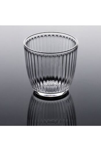 OEM Set of 3 Short Glass Water Glasses with Pattern 280ml