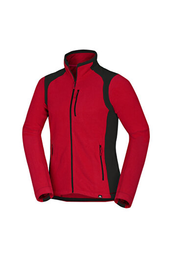 NORTHFINDER Men's polar fleece sweatshirt Mission darkred