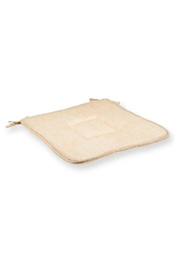 OEM Ecru Chair Cushion 39x39cm