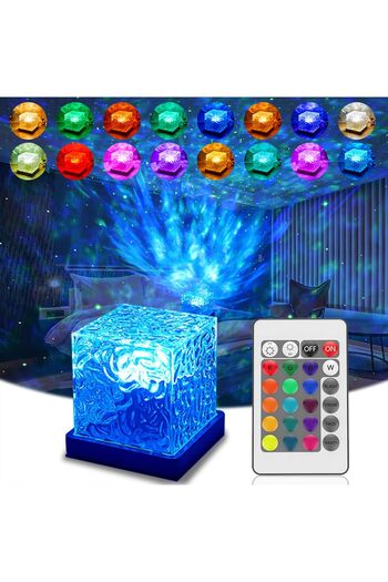 Generic Galaxy Starry Sky Projector | Colors, Dynamic Water Wave, Remote Control, Night Light