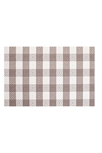 OEM Beige Grey Square Plate Holder 45x30cm
