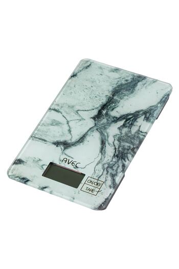 OEM 8kg Marble LCD Electronic Kitchen Scale with Glass