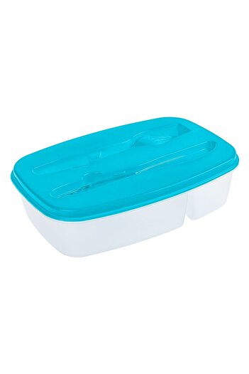 OEM Ciel Transparent Casserole with Lid & Cutlery 1.6L (2 Compartments)