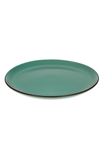 OEM Petrol Plate with Embossed Stripes Ceramic Ø26cm