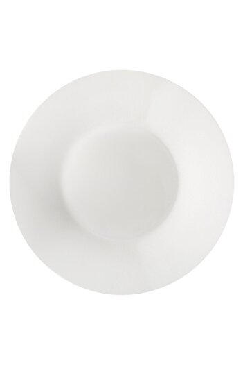 OEM White Porcelain Deep Plate Ø22.5cm