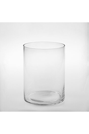 OEM Transparent Cylindrical Decorative Vase Ø15x20cm