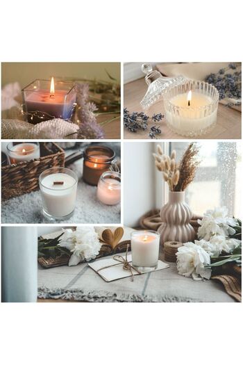 OEM Set of Creations Candles in Glass Jars with Vanilla Scent