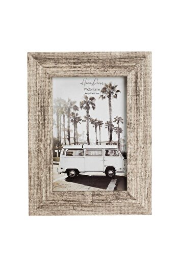 OEM 3D Wooden Photo Frame Beige Brown 13x18cm
