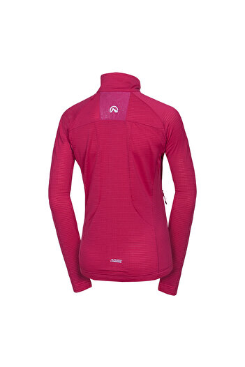 NORTHFINDER Polartec® Power Grid women's sweatshirt Orciarska cherry