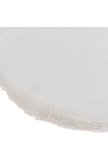 OEM White Faux Fur Winter Chair Cushion Ø38cm