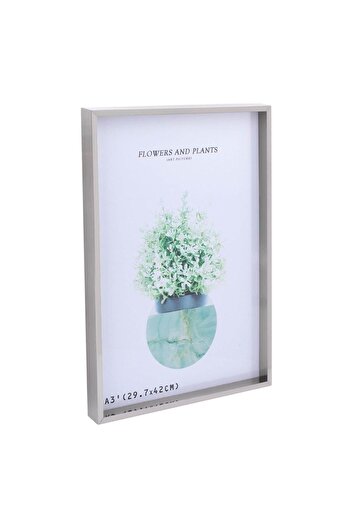 OEM Decorative Silver Plastic Photo Frame 29.7x42cm