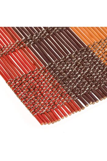 OEM Striped Bamboo Plate Holder 45x30cm