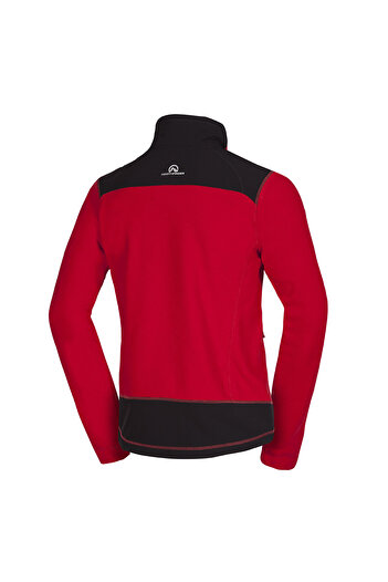 NORTHFINDER NorthPolar men's fleece sweatshirt Bendik darkred