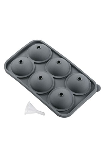 OEM Gray Silicone Ice Cream Mold 19.5x11x5cm