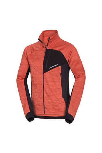 NORTHFINDER Men's Juliste melange trekking sweater brickblack