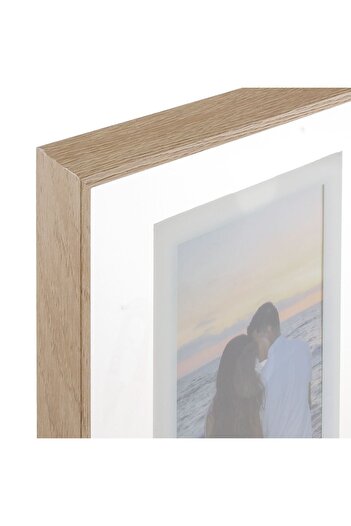 OEM Photo Frame with Beige Frame & Glass Surface (3 pictures) 50x25x3cm