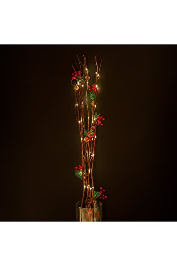 OEM Decorative Mistletoe Branches with 40 LED Bulbs 110cm - 5pcs