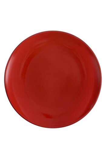 OEM Red Ceramic Fruit Plate Ø19cm
