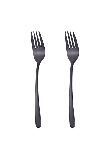 OEM Small Stainless Steel Forks "Black" 15.5cm - 2pcs