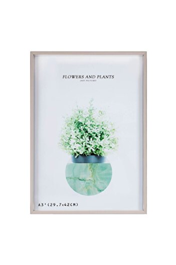 OEM Decorative Silver Plastic Photo Frame 29.7x42cm