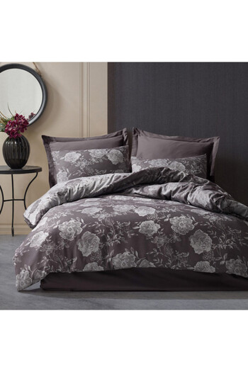 OEM Flory Purple Bed Linen (100% Cotton)