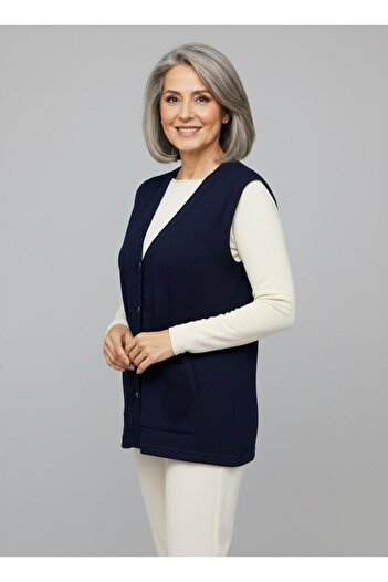Mutlu City Women's Middle-Aged and Elderly Tight Weaving Thin Mother Knitwear Vest 1140