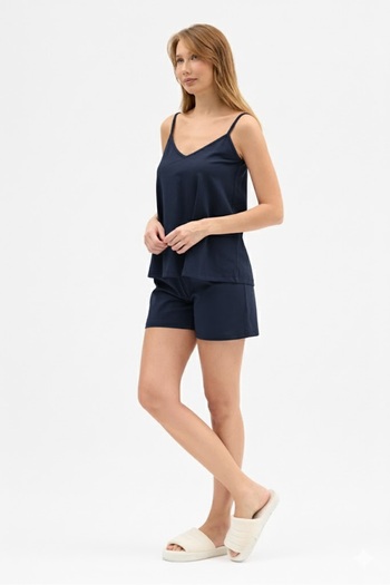 Butikgiz Women's 100% Cotton Combed Cotton 4 Season Top and Bottom Pajama Set