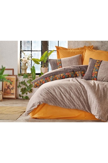 OEM Folk Art Mink Bed Linen (100% Cotton)