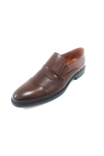 LİCCAS Men's Winter Shoes Genuine Leather Rubber and Anti-Slip Sole Lace-Up