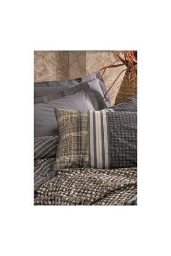 OEM Anthracite Stamped Bed Linen (100% Cotton)